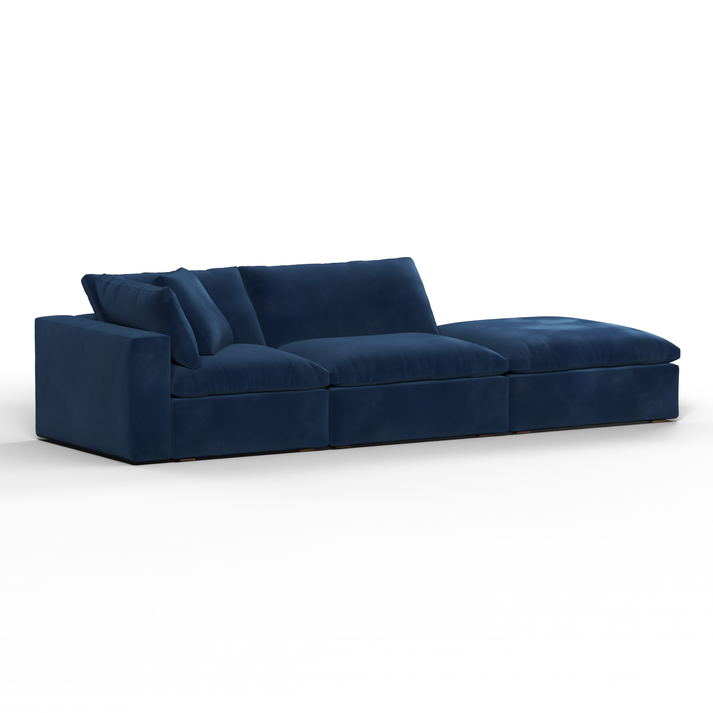 Ari modular corner Sofa with pouffe - Wide fabric range