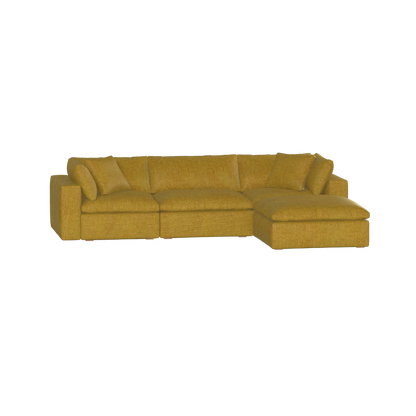Ari three seater modular corner Sofa With Full Fabric Customisation