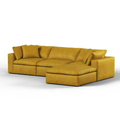 Ari three seater modular corner Sofa With Full Fabric Customisation
