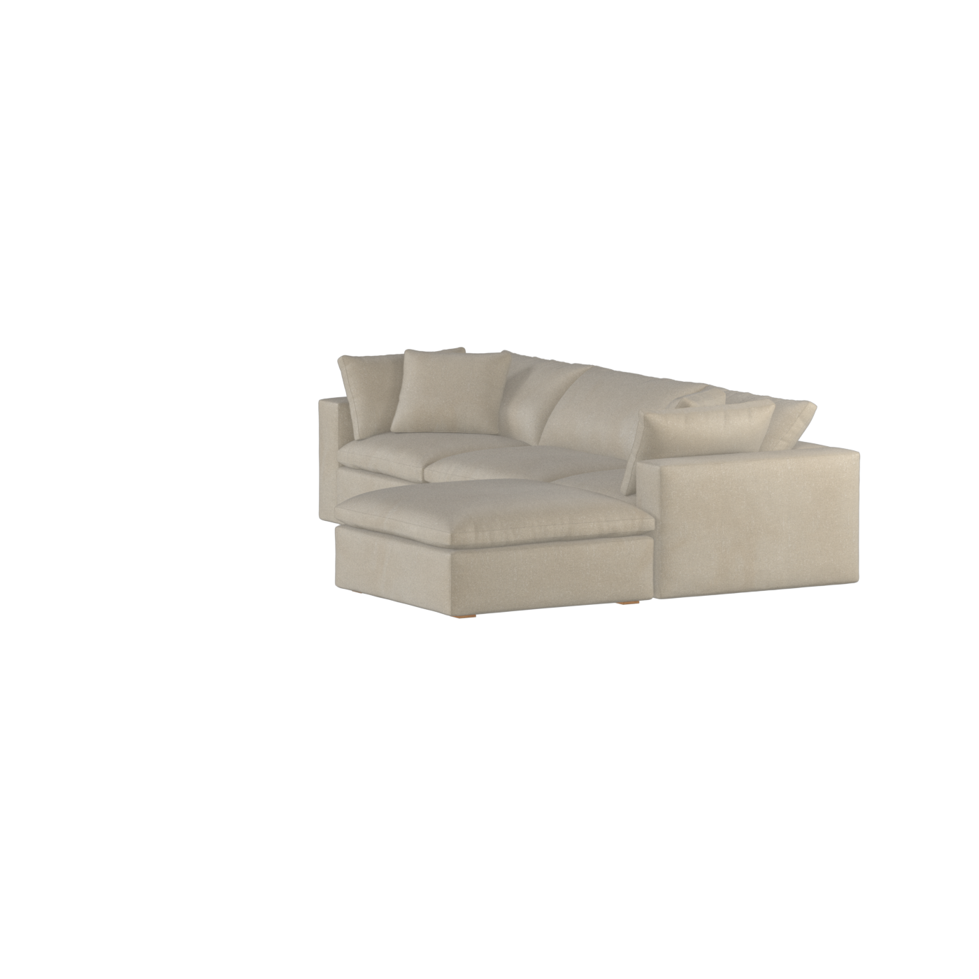 Ari three seater modular corner Sofa With Full Fabric Customisation