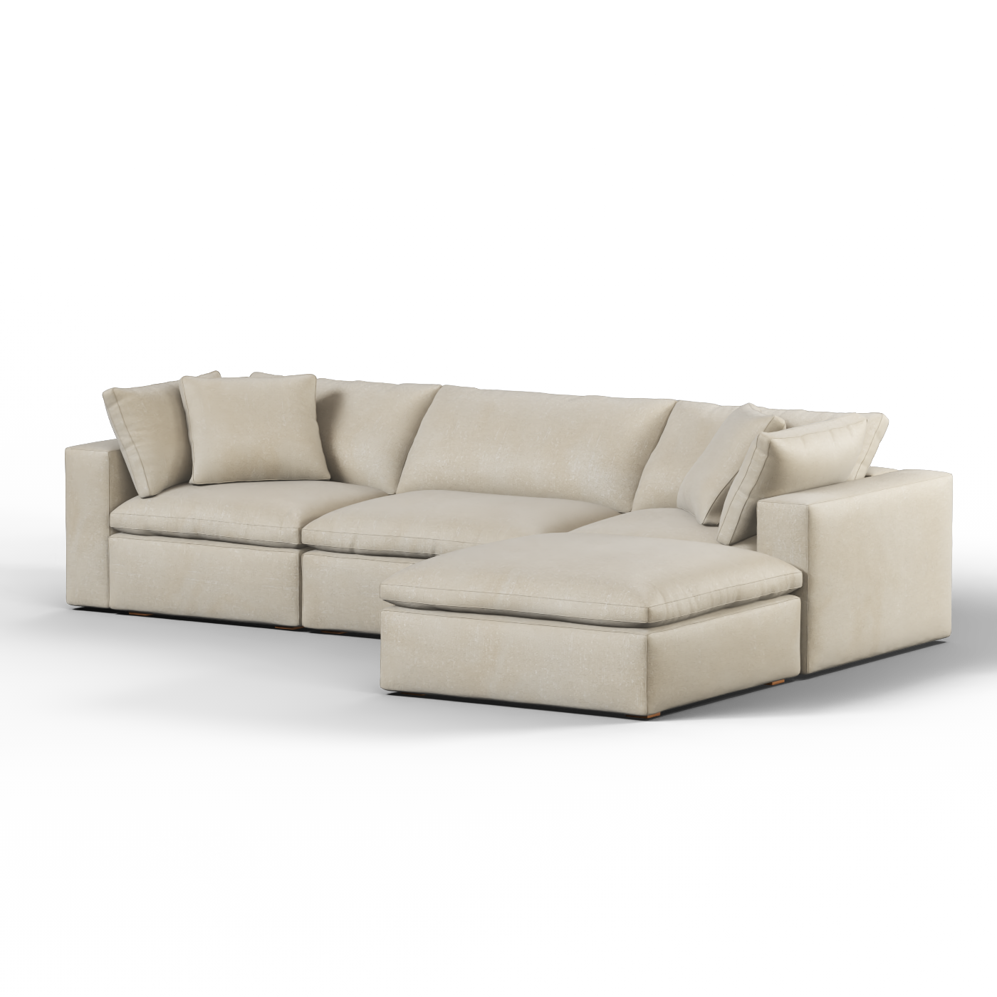 Ari three seater modular corner Sofa With Full Fabric Customisation