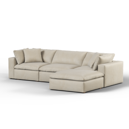 Ari three seater modular corner Sofa With Full Fabric Customisation