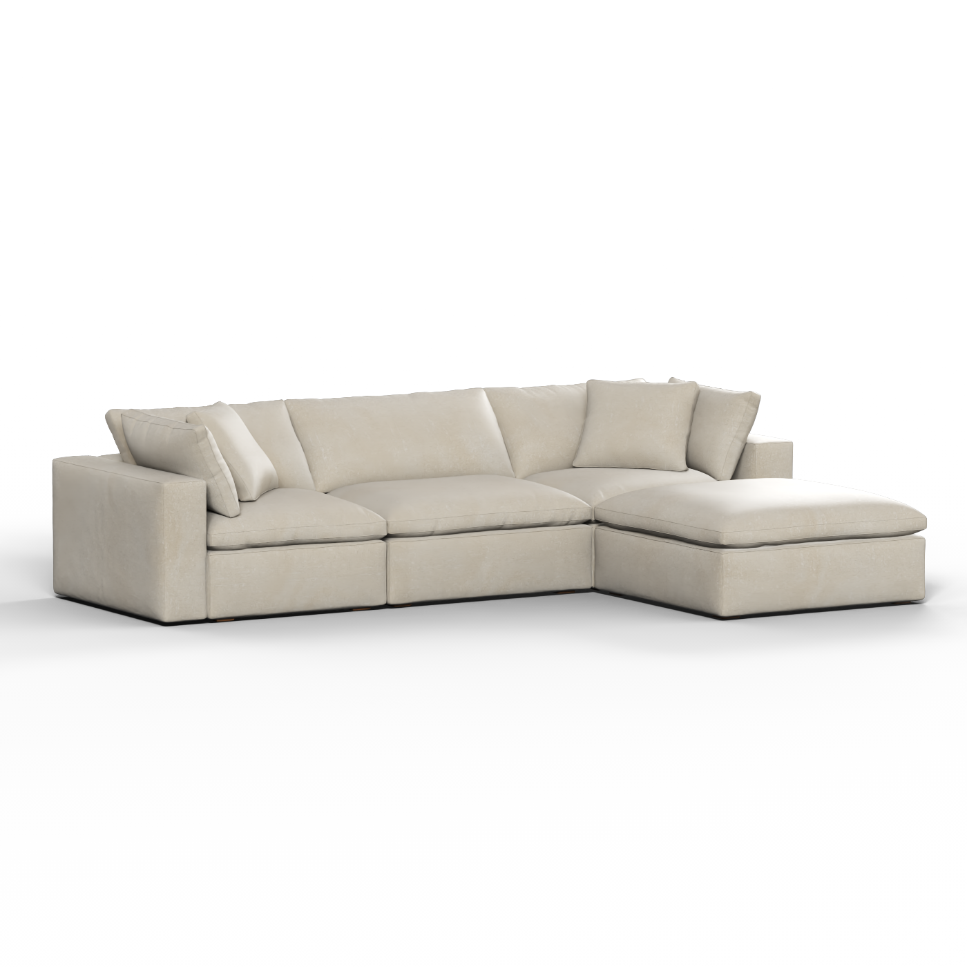 Ari three seater modular corner Sofa With Full Fabric Customisation