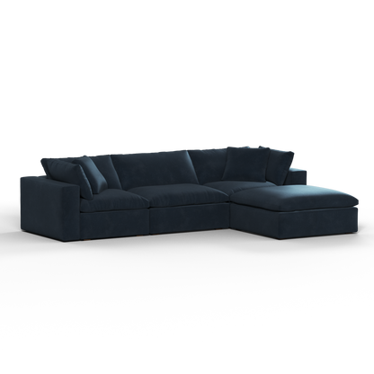 Ari three seater modular corner Sofa With Full Fabric Customisation