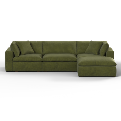 Ari three seater modular corner Sofa With Full Fabric Customisation