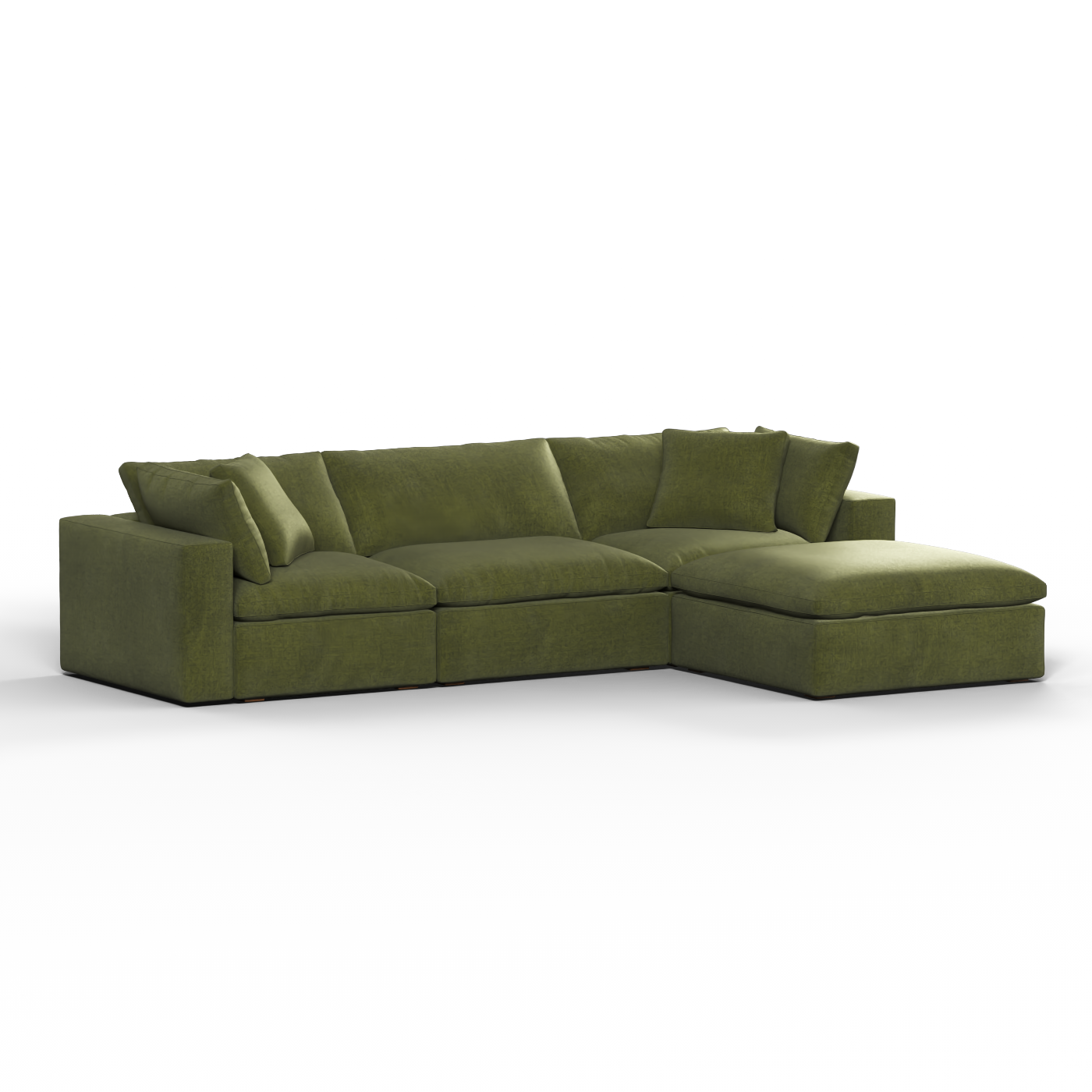 Ari three seater modular corner Sofa With Full Fabric Customisation