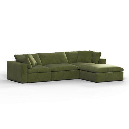 Ari three seater modular corner Sofa With Full Fabric Customisation