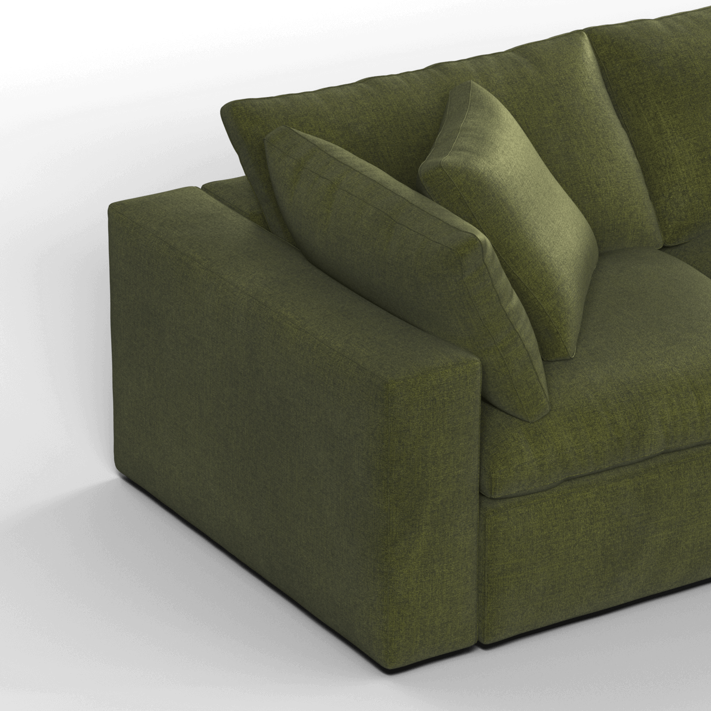 Ari three seater modular corner Sofa With Full Fabric Customisation