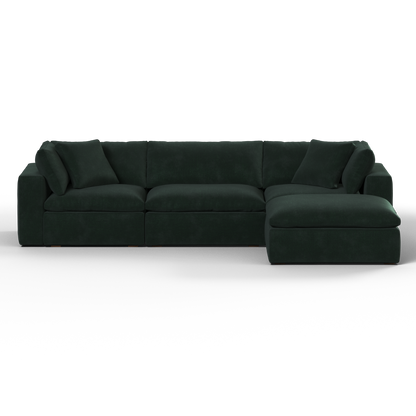 Ari three seater modular corner Sofa With Full Fabric Customisation
