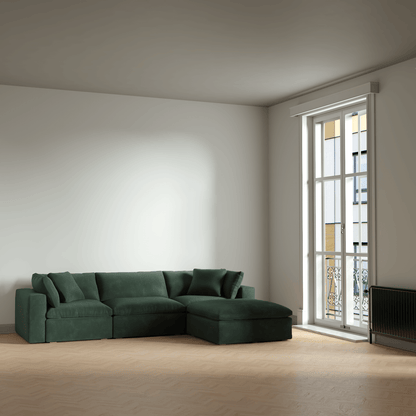Ari three seater modular corner Sofa With Full Fabric Customisation