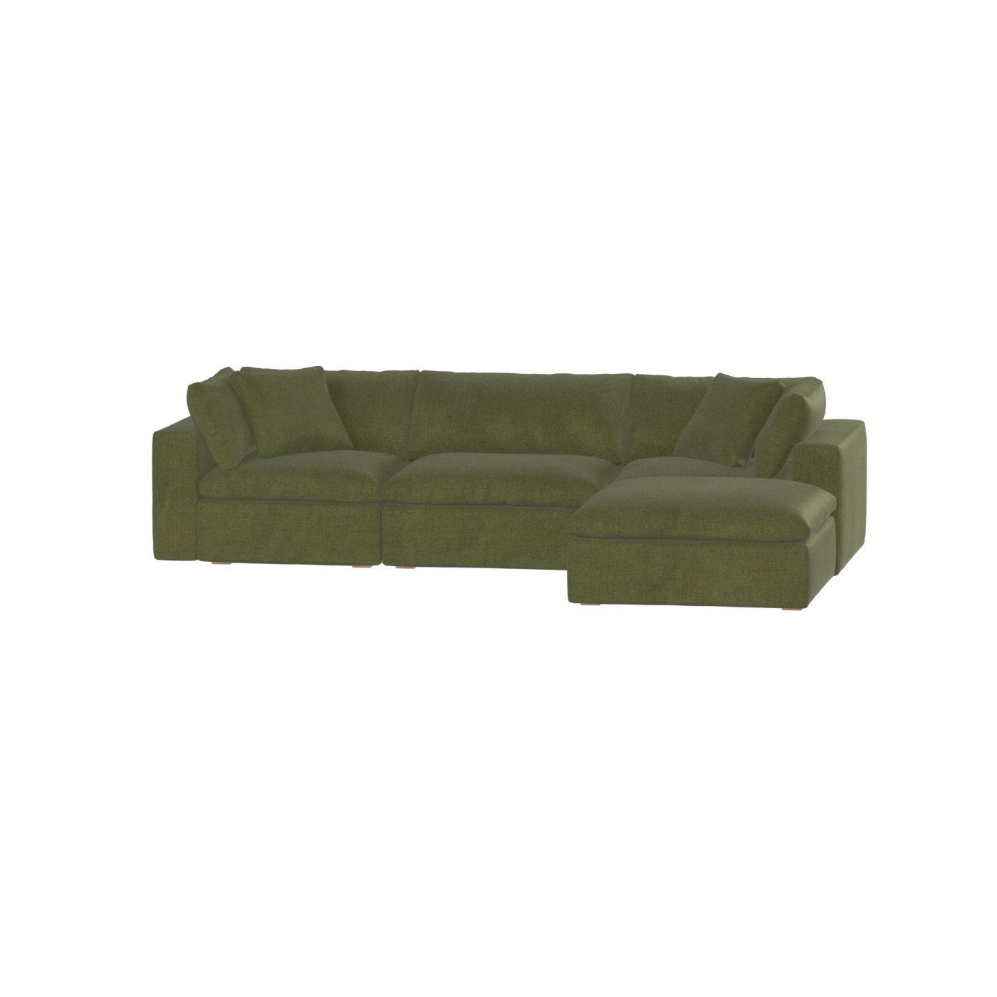 Ari three seater modular corner Sofa With Full Fabric Customisation