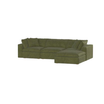 Ari three seater modular corner Sofa With Full Fabric Customisation