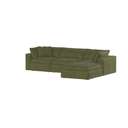 Ari three seater modular corner Sofa With Full Fabric Customisation