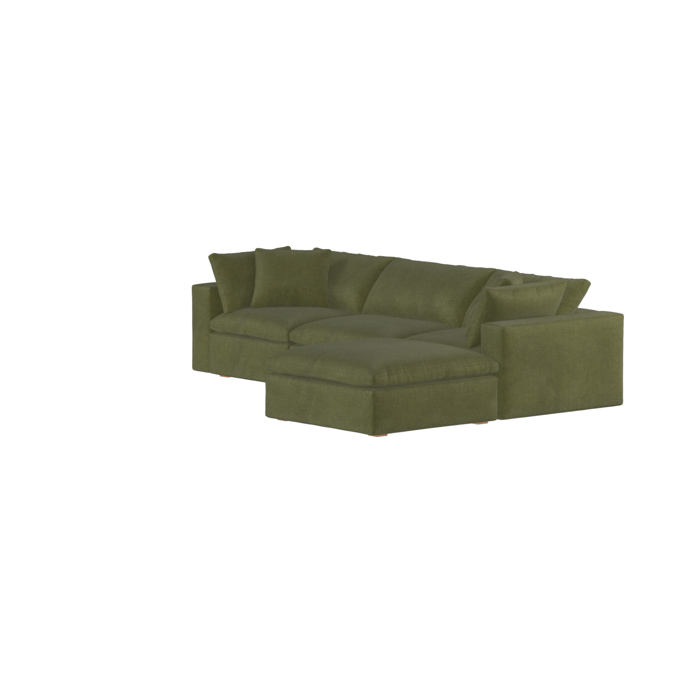 Ari three seater modular corner Sofa With Full Fabric Customisation