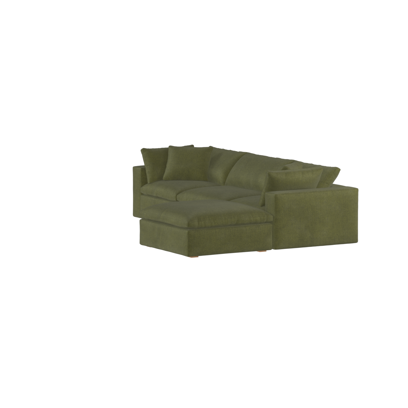 Ari three seater modular corner Sofa With Full Fabric Customisation