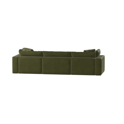 Ari three seater modular corner Sofa With Full Fabric Customisation
