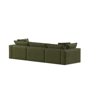 Ari three seater modular corner Sofa With Full Fabric Customisation