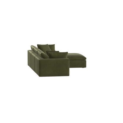 Ari three seater modular corner Sofa With Full Fabric Customisation