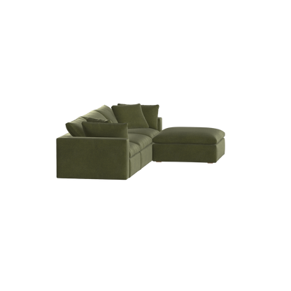 Ari three seater modular corner Sofa With Full Fabric Customisation