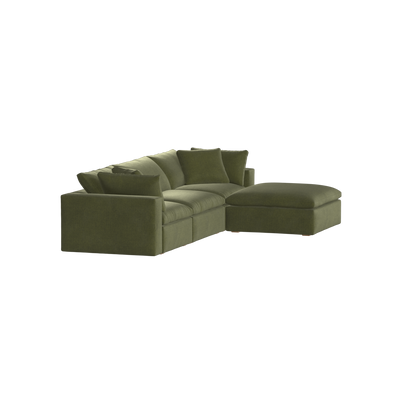 Ari three seater modular corner Sofa With Full Fabric Customisation