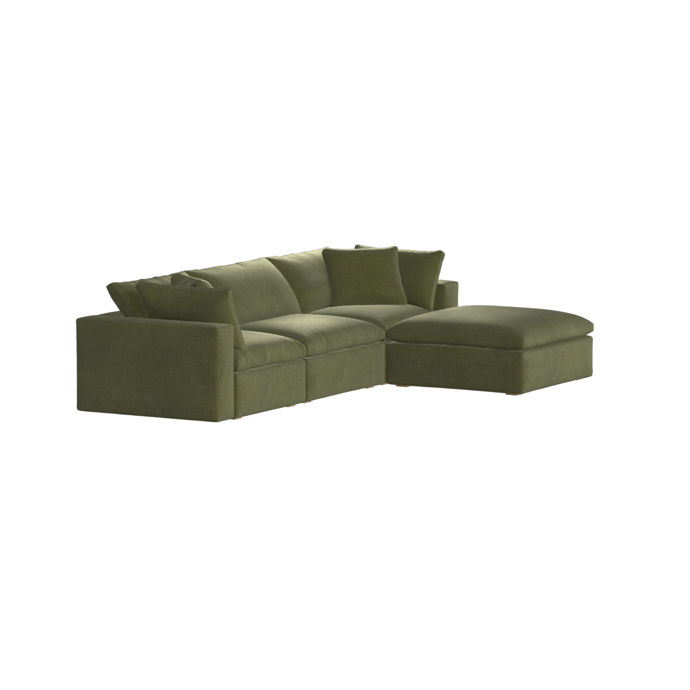 Ari three seater modular corner Sofa With Full Fabric Customisation