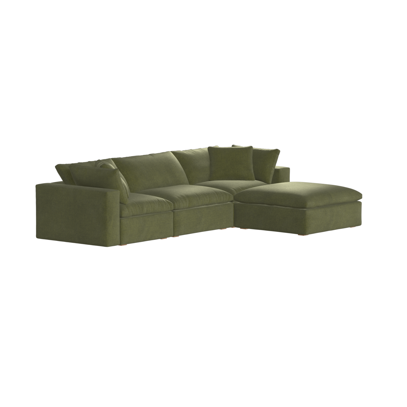 Ari three seater modular corner Sofa With Full Fabric Customisation