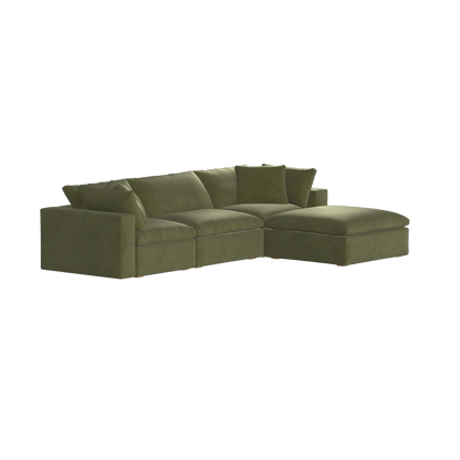 Ari three seater modular corner Sofa With Full Fabric Customisation