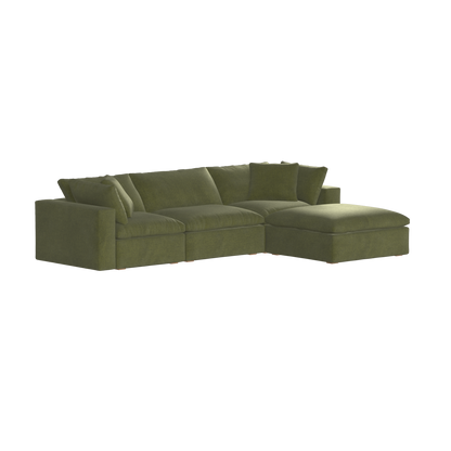 Ari three seater modular corner Sofa With Full Fabric Customisation