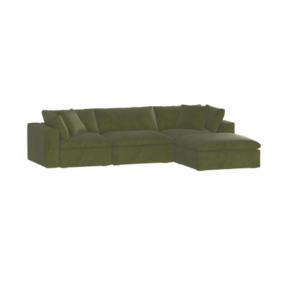 Ari three seater modular corner Sofa With Full Fabric Customisation