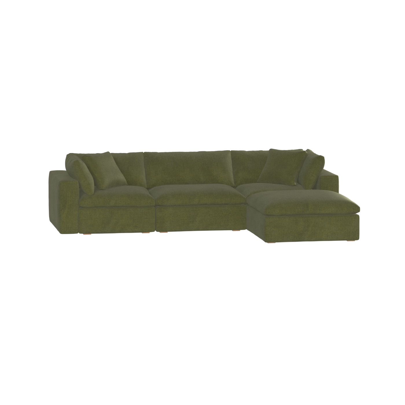 Ari three seater modular corner Sofa With Full Fabric Customisation