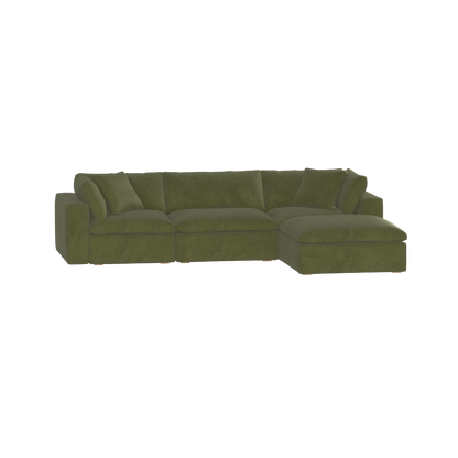 Ari three seater modular corner Sofa With Full Fabric Customisation