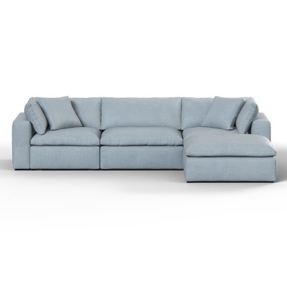 Ari three seater modular corner Sofa With Full Fabric Customisation