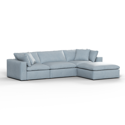 Ari three seater modular corner Sofa With Full Fabric Customisation