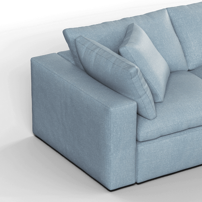 Ari three seater modular corner Sofa With Full Fabric Customisation