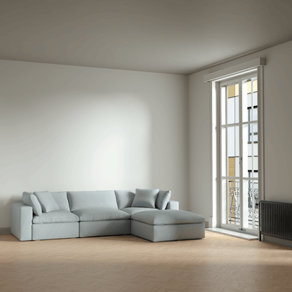 Ari three seater modular corner Sofa With Full Fabric Customisation