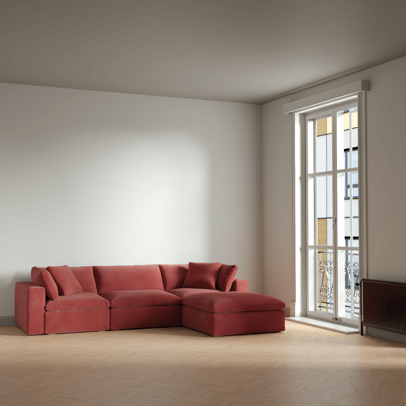 Ari dreisitziges modulares Ecksofa