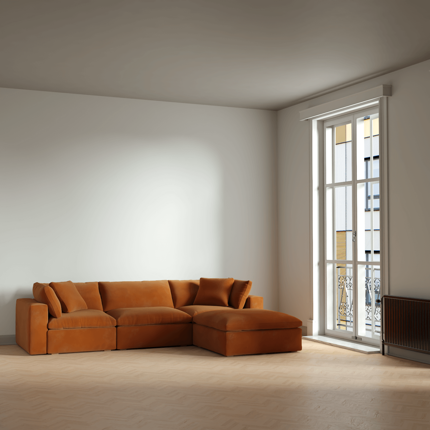 Ari dreisitziges modulares Ecksofa