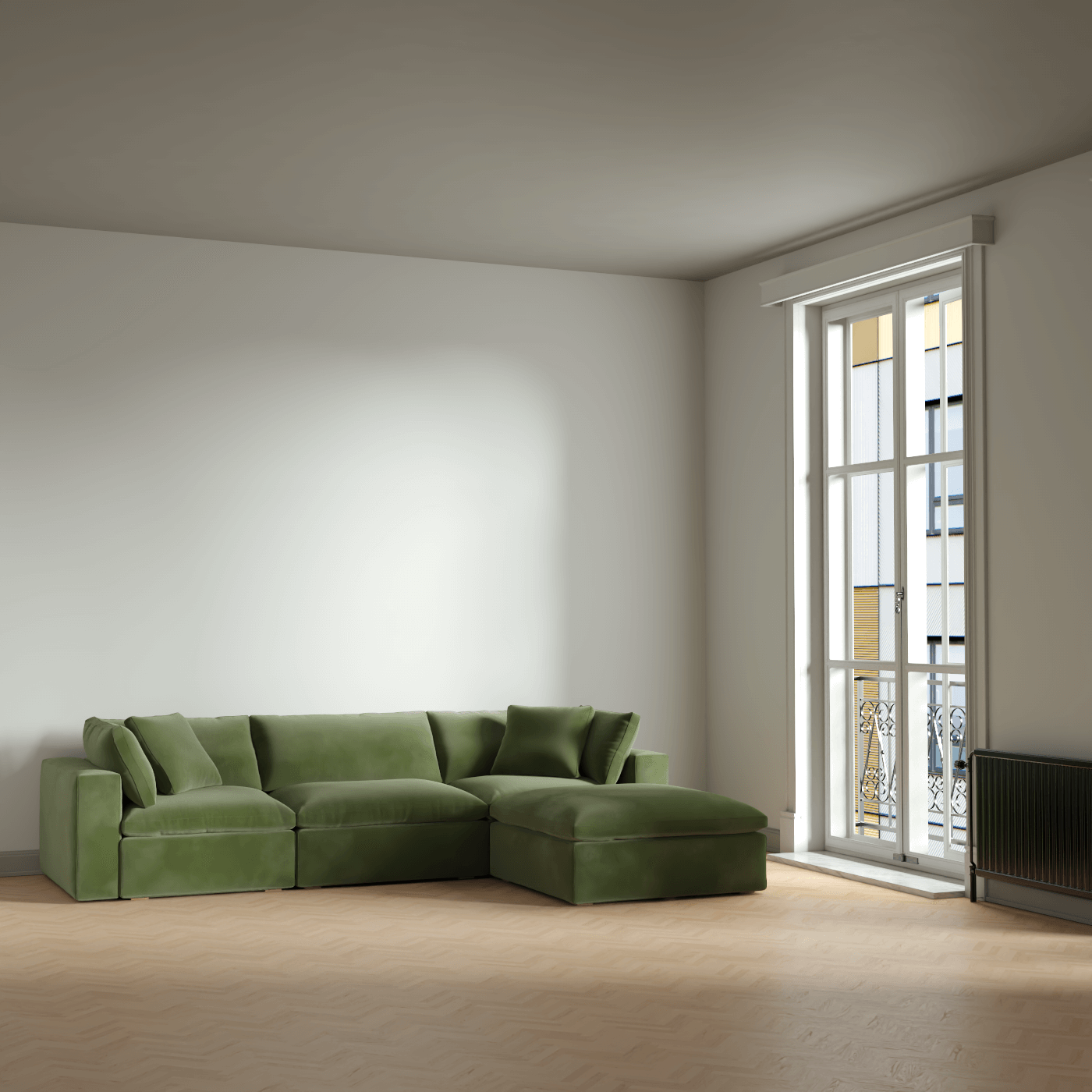 Ari dreisitziges modulares Ecksofa