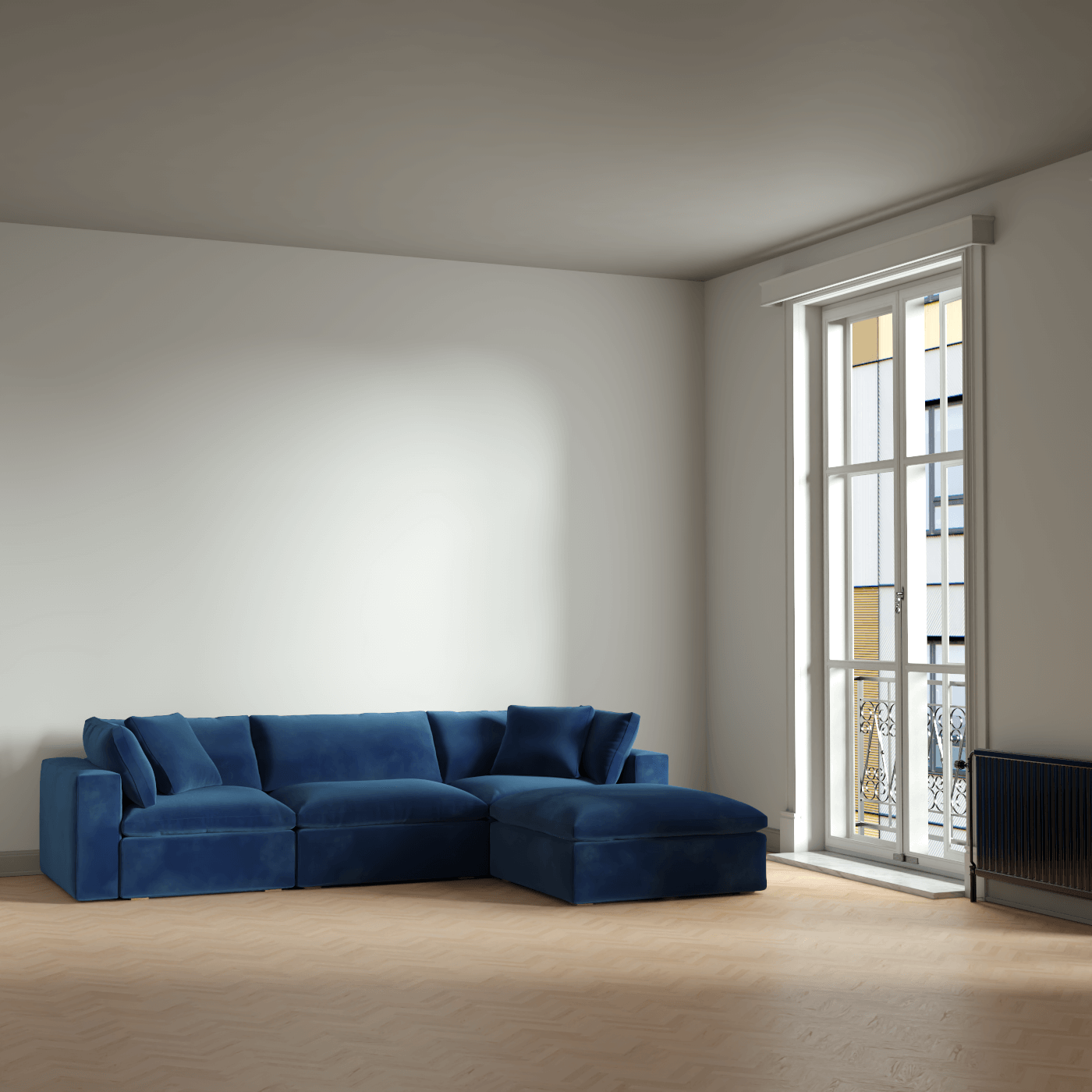 Ari dreisitziges modulares Ecksofa