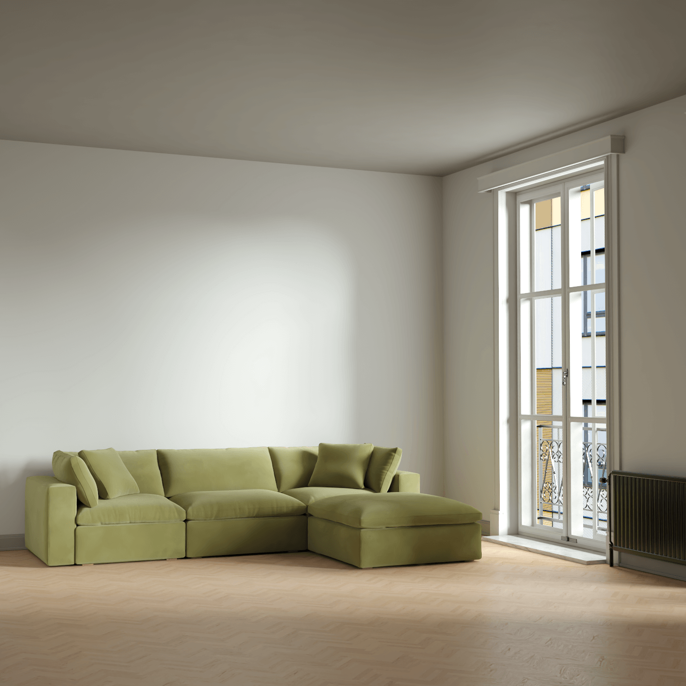 Ari dreisitziges modulares Ecksofa