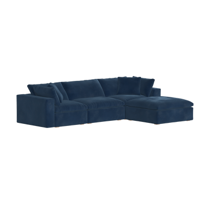 Ari three seater modular corner Sofa With Full Fabric Customisation