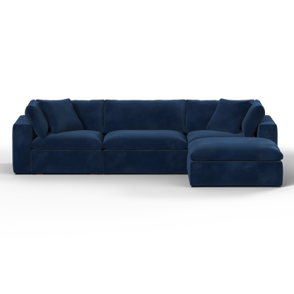 Ari three seater modular corner Sofa With Full Fabric Customisation