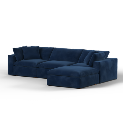 Ari three seater modular corner Sofa With Full Fabric Customisation