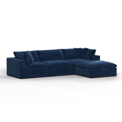 Ari three seater modular corner Sofa With Full Fabric Customisation