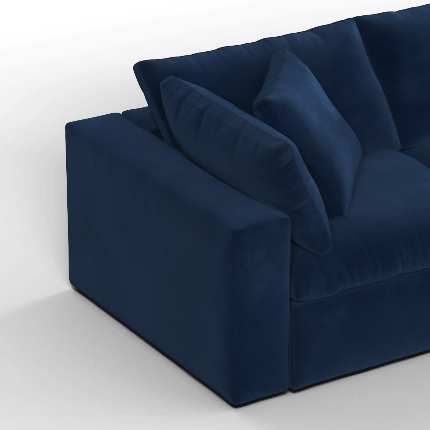 Ari three seater modular corner Sofa With Full Fabric Customisation