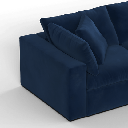 Ari three seater modular corner Sofa With Full Fabric Customisation