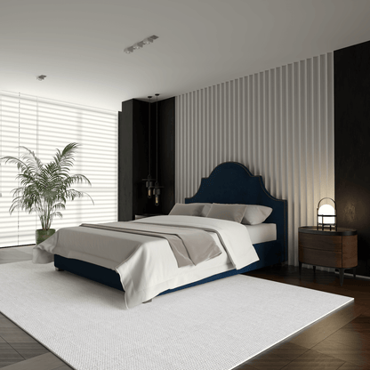 Ariana Double Bed with Elegant Headboard
