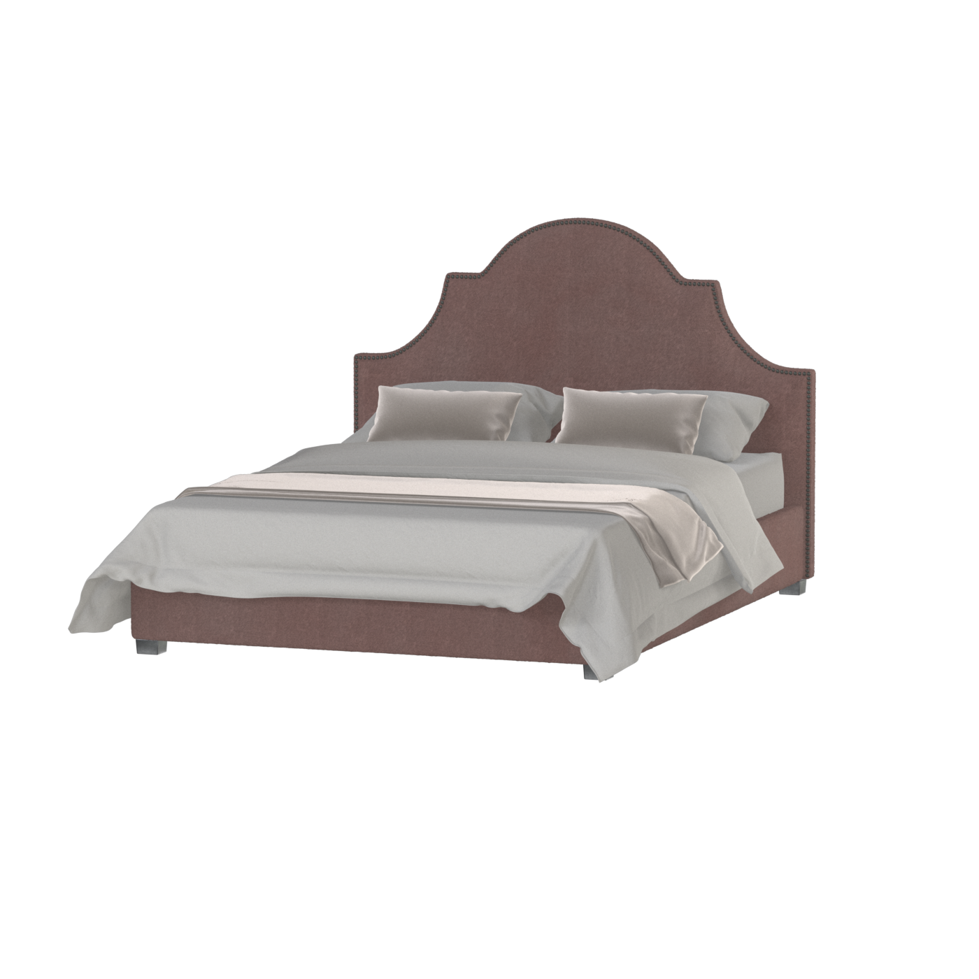 Ariana Double Bed with Elegant Headboard