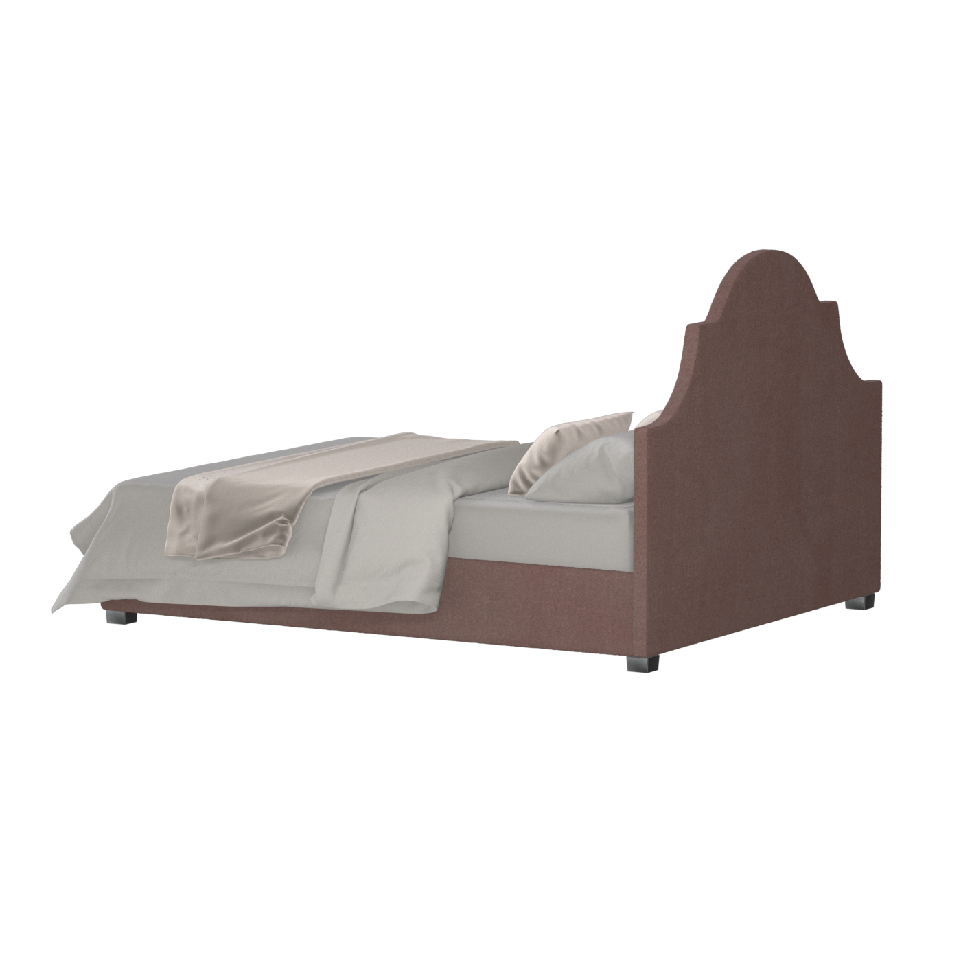 Ariana Double Bed with Elegant Headboard