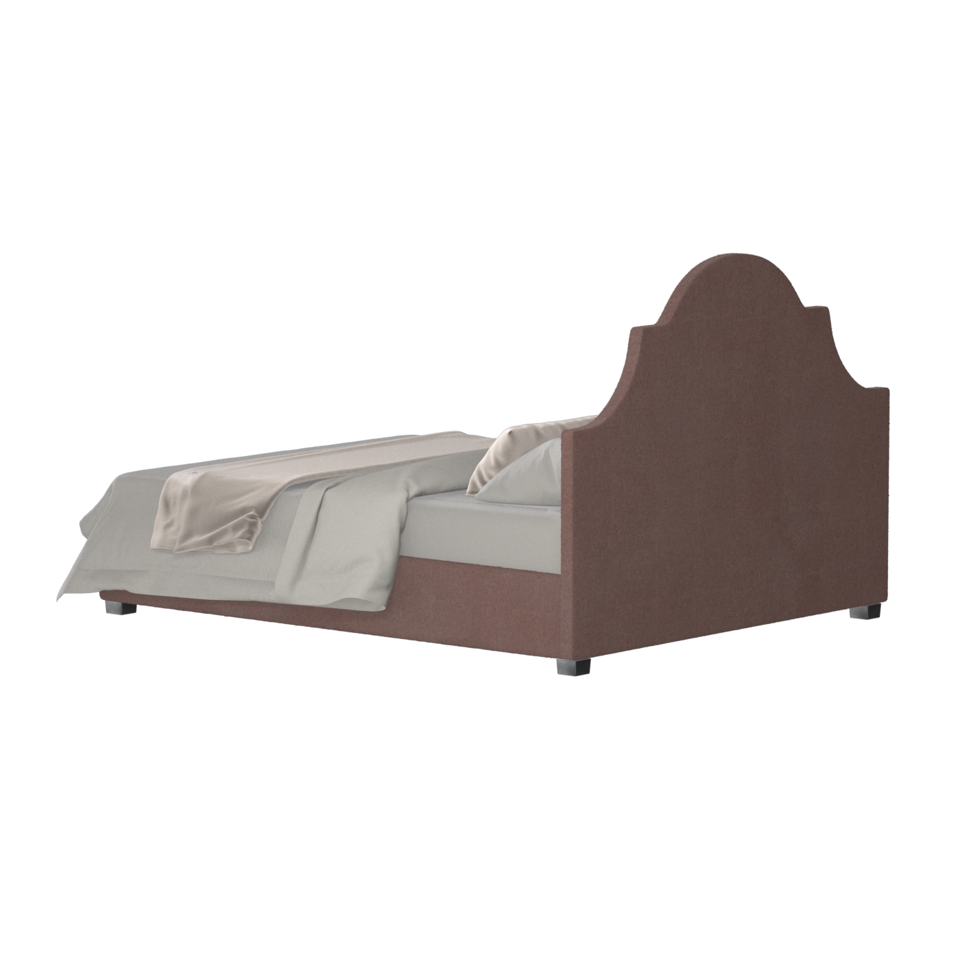 Ariana Double Bed with Elegant Headboard